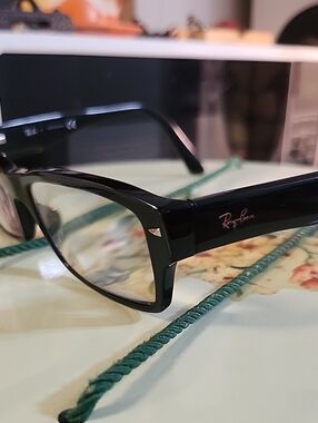 Ray-Ban Black Gloss Rectangular Sunglasses Frame